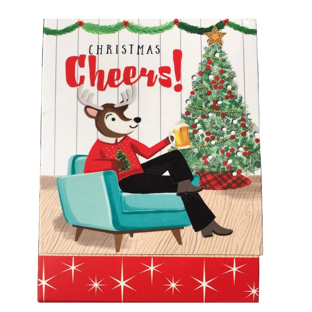 Molly & Rex Mini Notepad with Highlights, Reindeer Stag Christmas Cheers! 31582